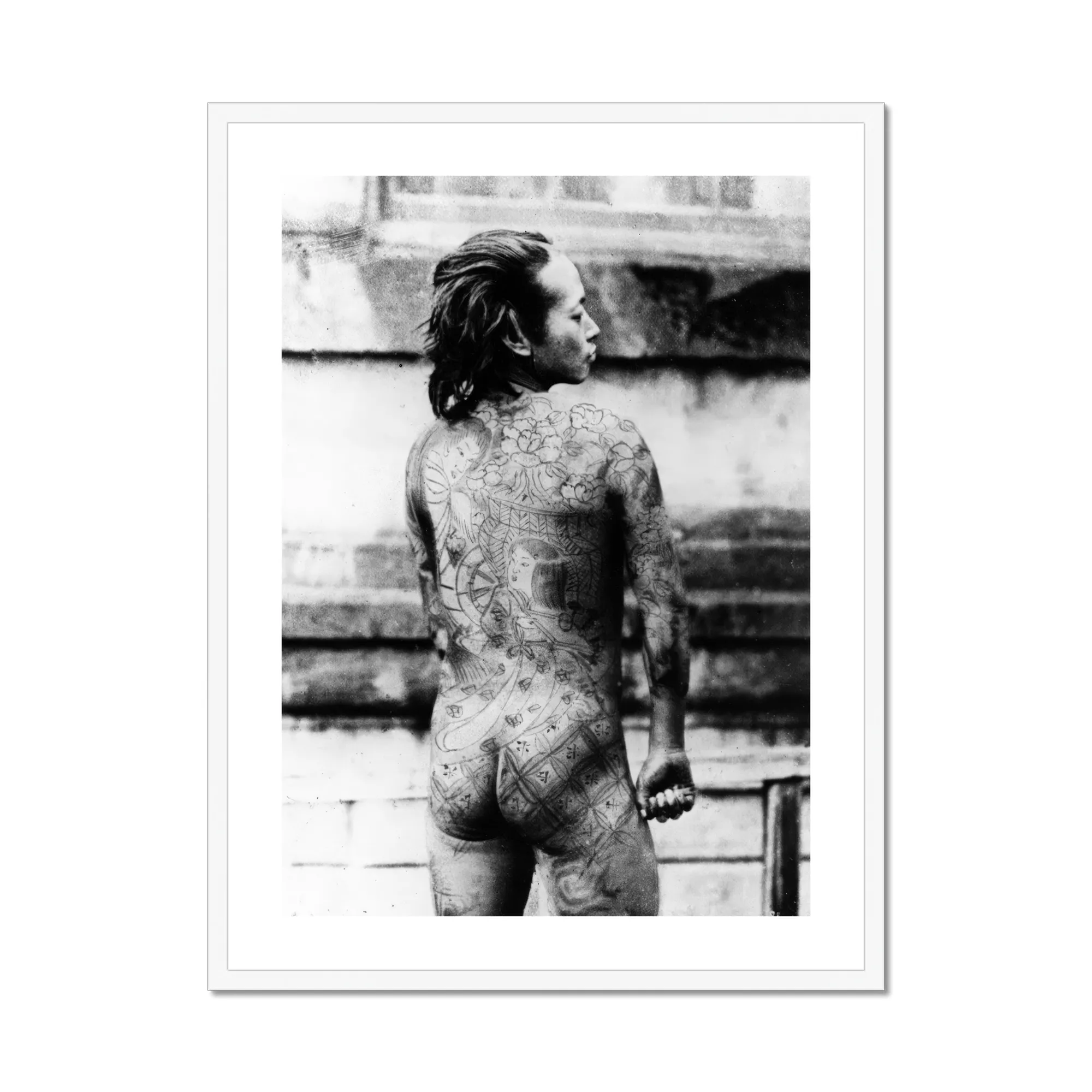 Tattooed Betto Art Print, Person Intricate Full Body Tattoos Viewed