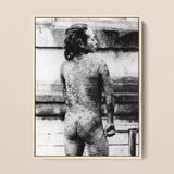 Tattooed Betto - Sexy Japanese Horse-man Art Print / Canvas, 12x16’’ / 31x41cm / Natural Frame, Posters Prints & Visual Artwork, Toby Leon