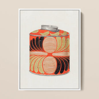 Tea Caddy - Jacob Gielens 1930s Kitchen Art Print / Canvas, 12x16’’ / 31x41cm / White Frame, Posters Prints & Visual Artwork, Toby Leon