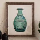 Teal Carafe - Van Silvay 1930s Glassware Art Print