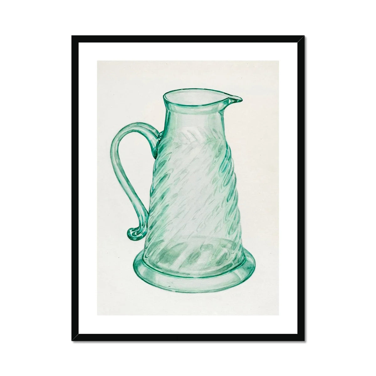 Teal Molasses Jug - Giacinto Capelli 1930s Kitchen Art Print