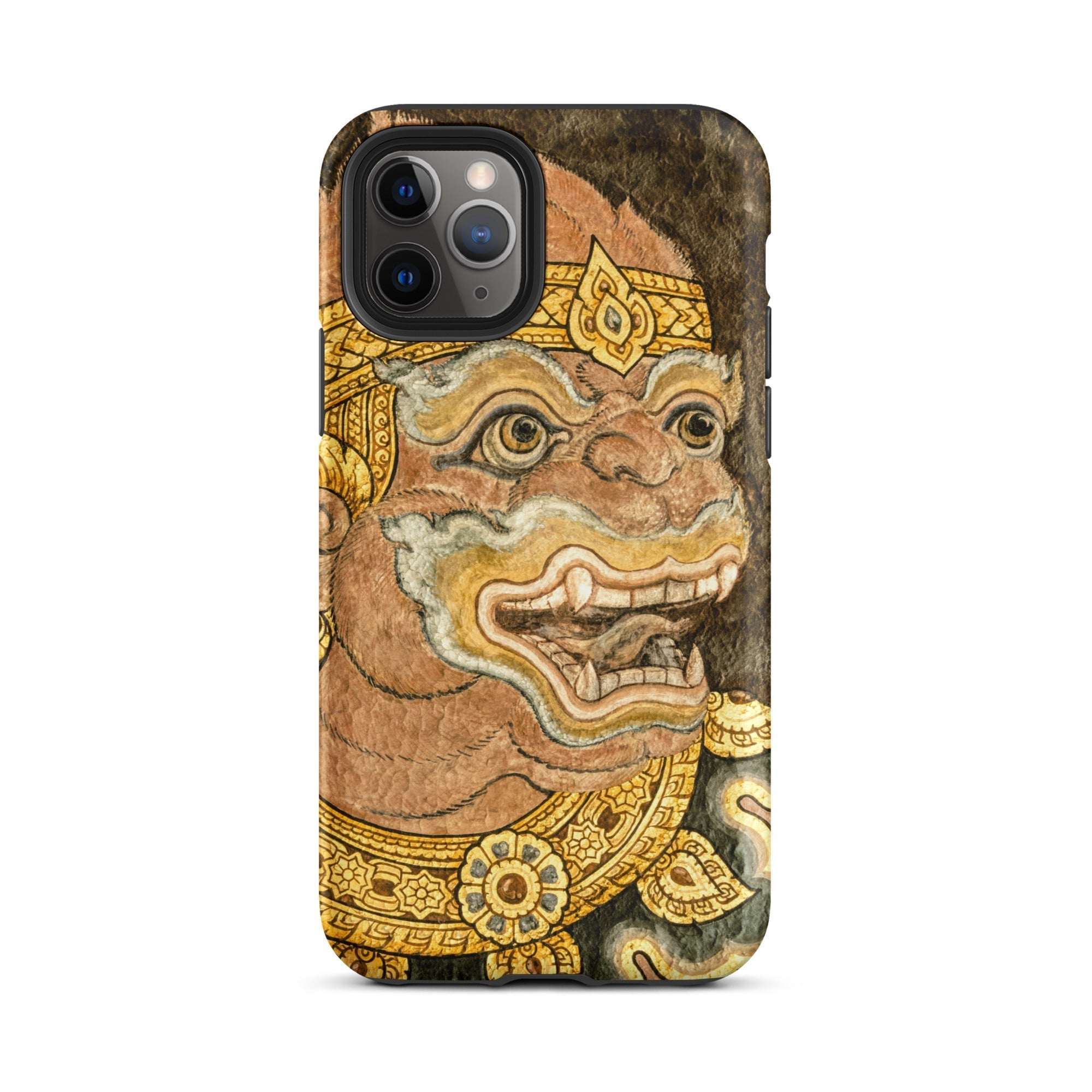 Thai Monkey See Traditional Fresco Iphone Case, 11 Pro / Matte, Hanuman Themed Iphone Case