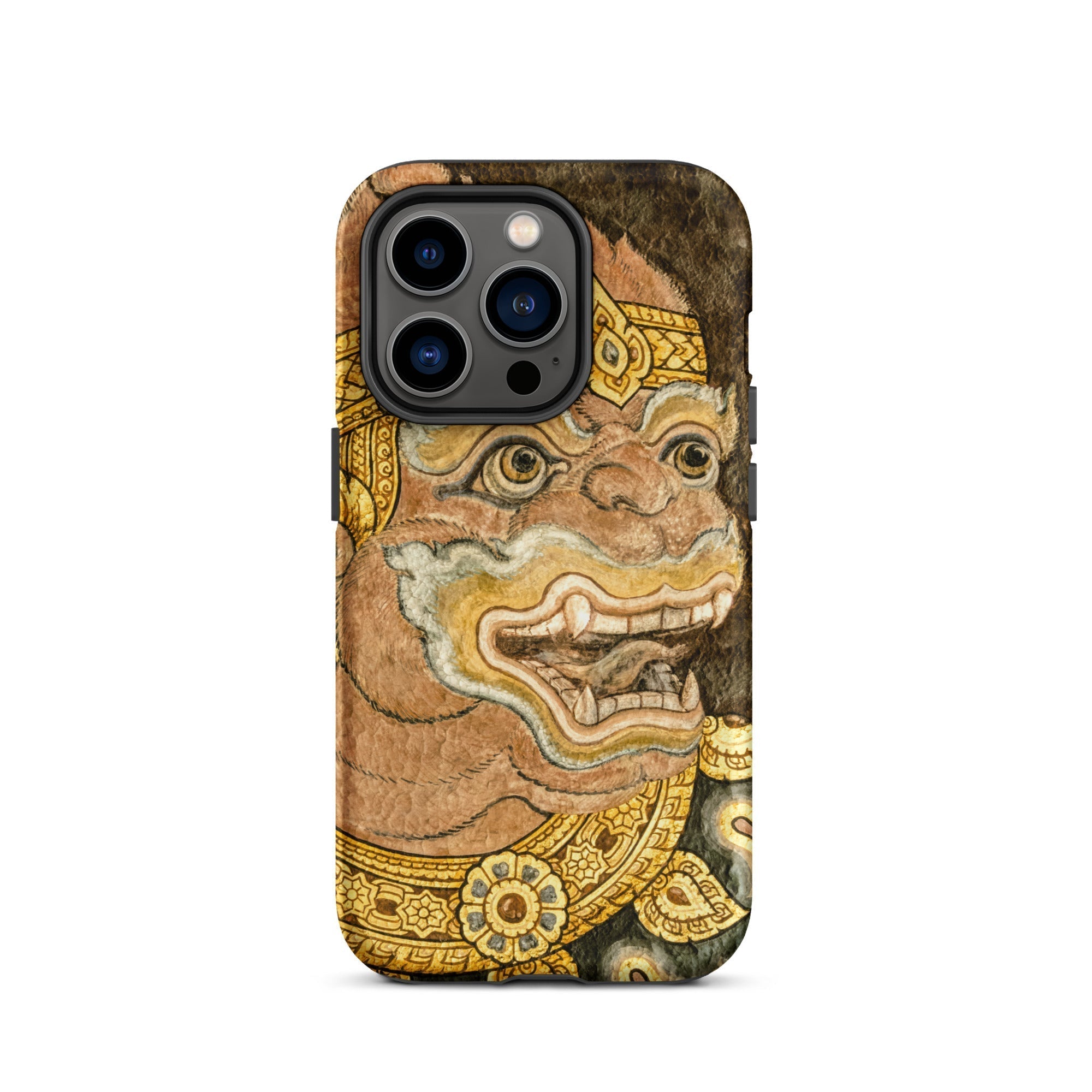Thai Monkey See Traditional Fresco Iphone Case, 14 Pro / Matte, Monkey God Phone Case