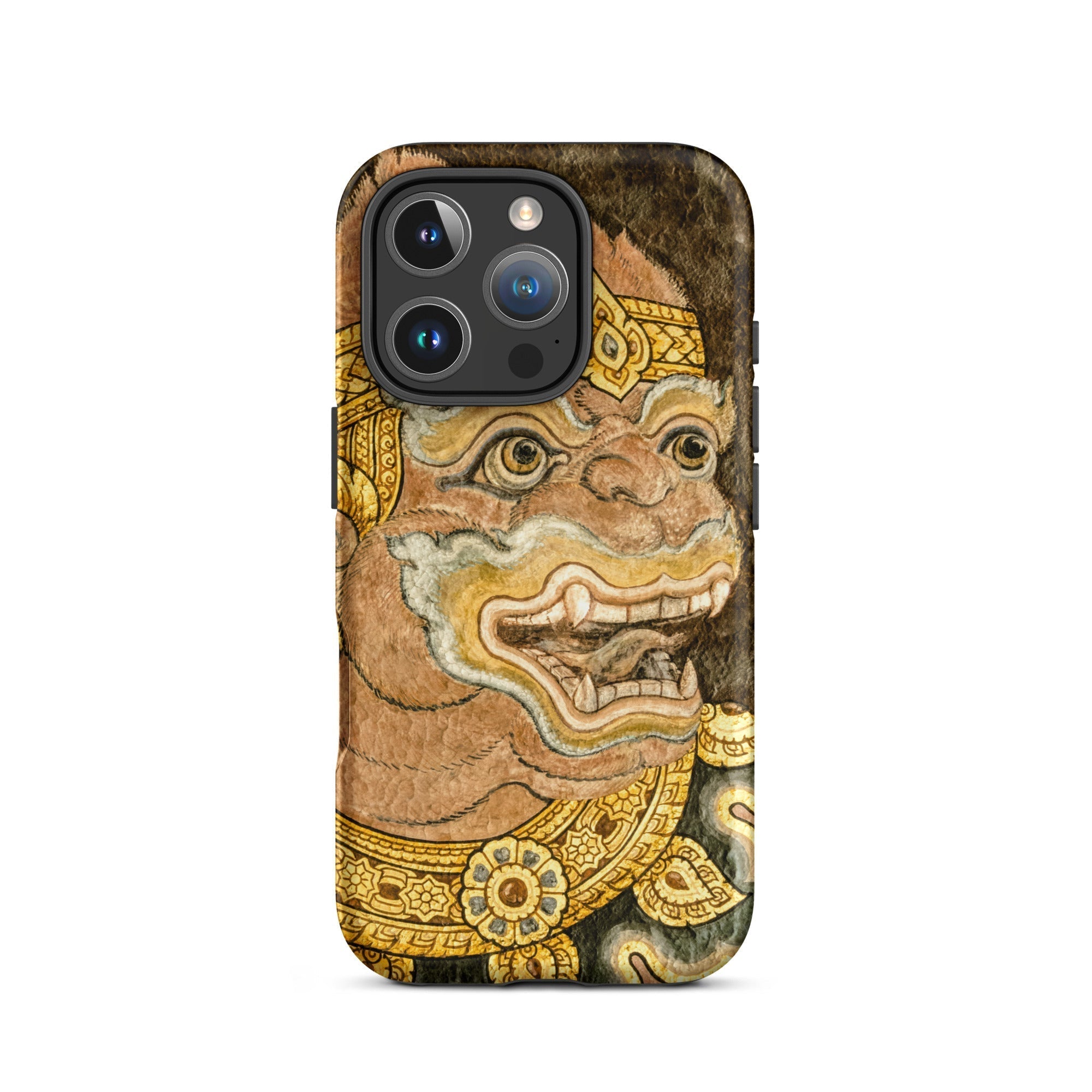 Thai Monkey See Traditional Fresco Iphone Case, 16 Pro / Matte, Phone Case Monkey Deity Design