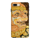 Thai Monkey See - Traditional Fresco Iphone Case, 8 Plus / Matte, Phone Case Colorful Thai-style Demon Mask Design