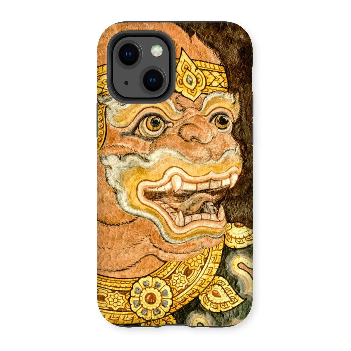 Thai Monkey See - Traditional Fresco Iphone Case - 13 / Matte