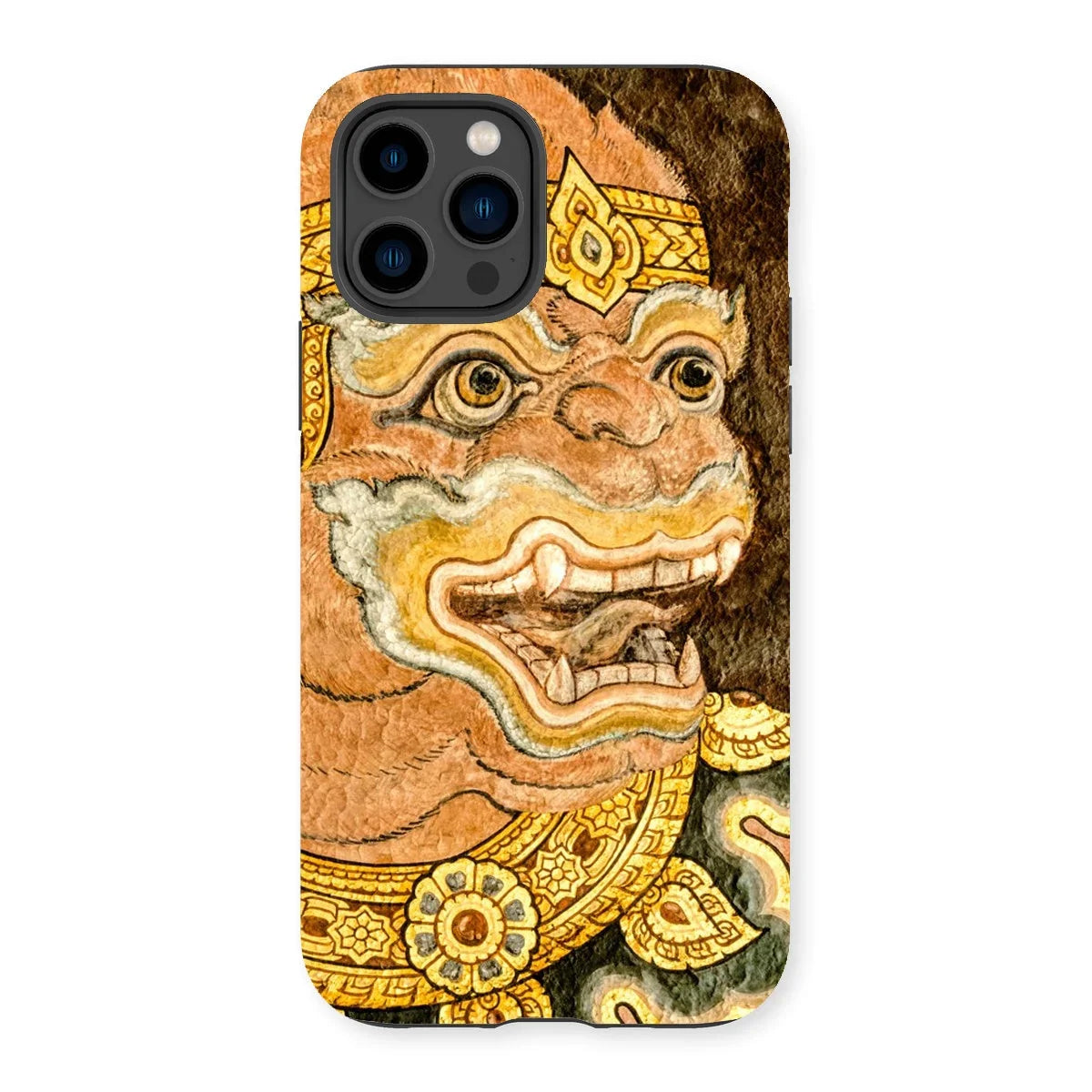 Thai Monkey See - Traditional Fresco Iphone Case 14 Pro / Matte Mobile Phone Cases