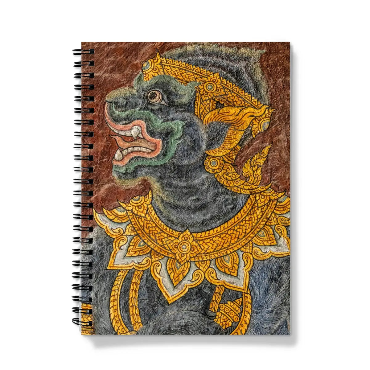 Thai Monkey do too - Traditional Mural Art Notebook - A5 - Graph Paper - Notebooks & Notepads - Aesthetic Art