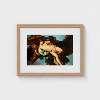 The Abduction of Ganymede - Benigne Gagneraux Art Print / Canvas Seizes Trojan, Myth, Dark Eagle Sovereign, Cerulean Sky Opening, Pale