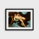 The Abduction of Ganymede - Benigne Gagneraux Art Print / Canvas Seizes Trojan, Myth, Dark Eagle Sovereign, Cerulean Sky Opening, Pale