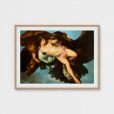 The Abduction of Ganymede - Benigne Gagneraux Art Print / Canvas Seizes Trojan, Myth, Dark Eagle Sovereign, Cerulean Sky Opening, Pale