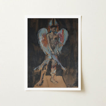 The Angel of Sodom - Christian Berard Art Print / Canvas Framed Painting Muscular Winged Figure Dark Skin Light Bérard Stages, Prints