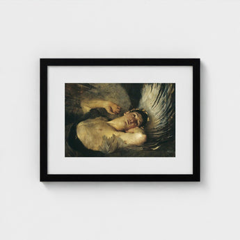 The Awakening - Solomon Joseph Art Print / Canvas, Arrests, Winged Figure Hauled, Amber-ochre Chest Broad, Prints