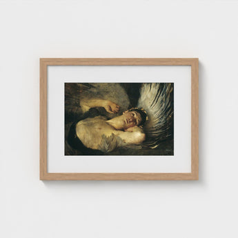 The Awakening - Solomon Joseph Art Print / Canvas, Arrests, Winged Figure Hauled, Amber-ochre Chest Broad, Prints