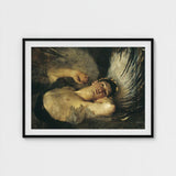 The Awakening - Solomon Joseph Art Print / Canvas, Arrests, Winged Figure Hauled, Amber-ochre Chest Broad, Prints