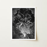 The Fall of Man - Gustave Dore Art Print / Canvas Black-and-white Framed Artwork Dramatic Mythological Scene Winged Figures Milton’s Cosmic