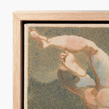 The First Book of Urizen - William Blake Art Print / Canvas Framed Textile Artwork Stylized Abstract Depiction Intertwined Human Single