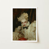 The Little Imp - Gay Devil Art Print / Canvas Framed Person Ornate Off-white Ruffled Costume, Void Stares Prints
