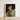 White-framed Art Print Portrait Person Ornate Off-white Ruffled Gay Devil, Void Stares