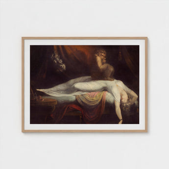 The Nightmare - Johann Heinrich Fussli Art Print / Canvas, Blind Ecstasy, Scarlet Fold Prints