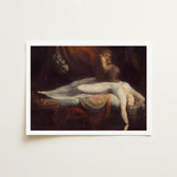 The Nightmare - Johann Heinrich Fussli Art Print / Canvas, Blind Ecstasy, Scarlet Fold Prints