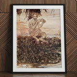 The Piper at Gates of Dawn - Arthur Rackham Art Print / Canvas, Prints