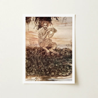 The Piper at Gates of Dawn - Arthur Rackham Art Print / Canvas, Prints