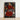 Framed Artwork Figure Vibrant Red Robe Gold Accents Aureate Flames Sculpting, Embroidered Apron Shimmers, Sascha Schneider Art
