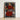 Framed Artwork Figure Vibrant Red Robe Gold Accents Aureate Flames Sculpting, Embroidered Apron Shimmers, Sascha Schneider Art
