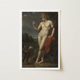 The Shepherd - Jean Baptiste Frederic Desmarais Art Print / Canvas Phrygian Helmet Sits, Bronze Finish Catching, Slate-and-umber Sky