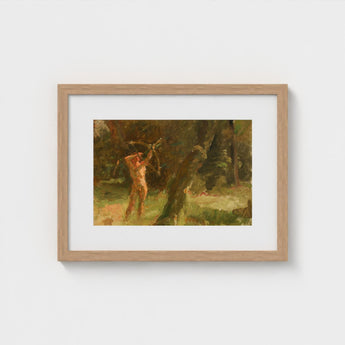 The Shooter - Julius Paulsen Art Print / Canvas Jægersborg’s Myth-breeding Grove, Fine Photo, Apollo Made Flesh Prints