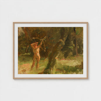 The Shooter - Julius Paulsen Art Print / Canvas Jægersborg’s Myth-breeding Grove, Fine Photo, Apollo Made Flesh Prints