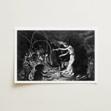 The Sorceress - Jan Van De Velde Ii Art Print / Canvas Crooked Hearth Burns, Conjurer Leans Prints