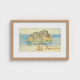 The Sunbathers - Henry Scott Tuke Fine Art Print / Canvas Boyhood’s Transitory Reverie, Tuke’s Brush Unfurls, Sea’s Aquamarine Shimmer