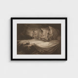 The Weird Sisters - Henry Fuseli Art Print / Canvas Death-head Moth Hovers, John Raphael Smith Mezzotint Prints