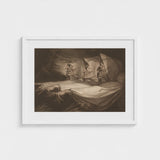 The Weird Sisters - Henry Fuseli Art Print / Canvas Death-head Moth Hovers, John Raphael Smith Mezzotint Prints