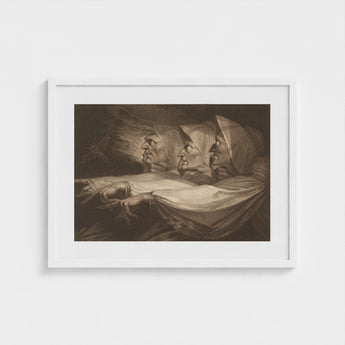 The Weird Sisters - Henry Fuseli Art Print / Canvas Death-head Moth Hovers, John Raphael Smith Mezzotint Prints