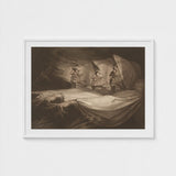 The Weird Sisters - Henry Fuseli Art Print / Canvas Death-head Moth Hovers, John Raphael Smith Mezzotint Prints