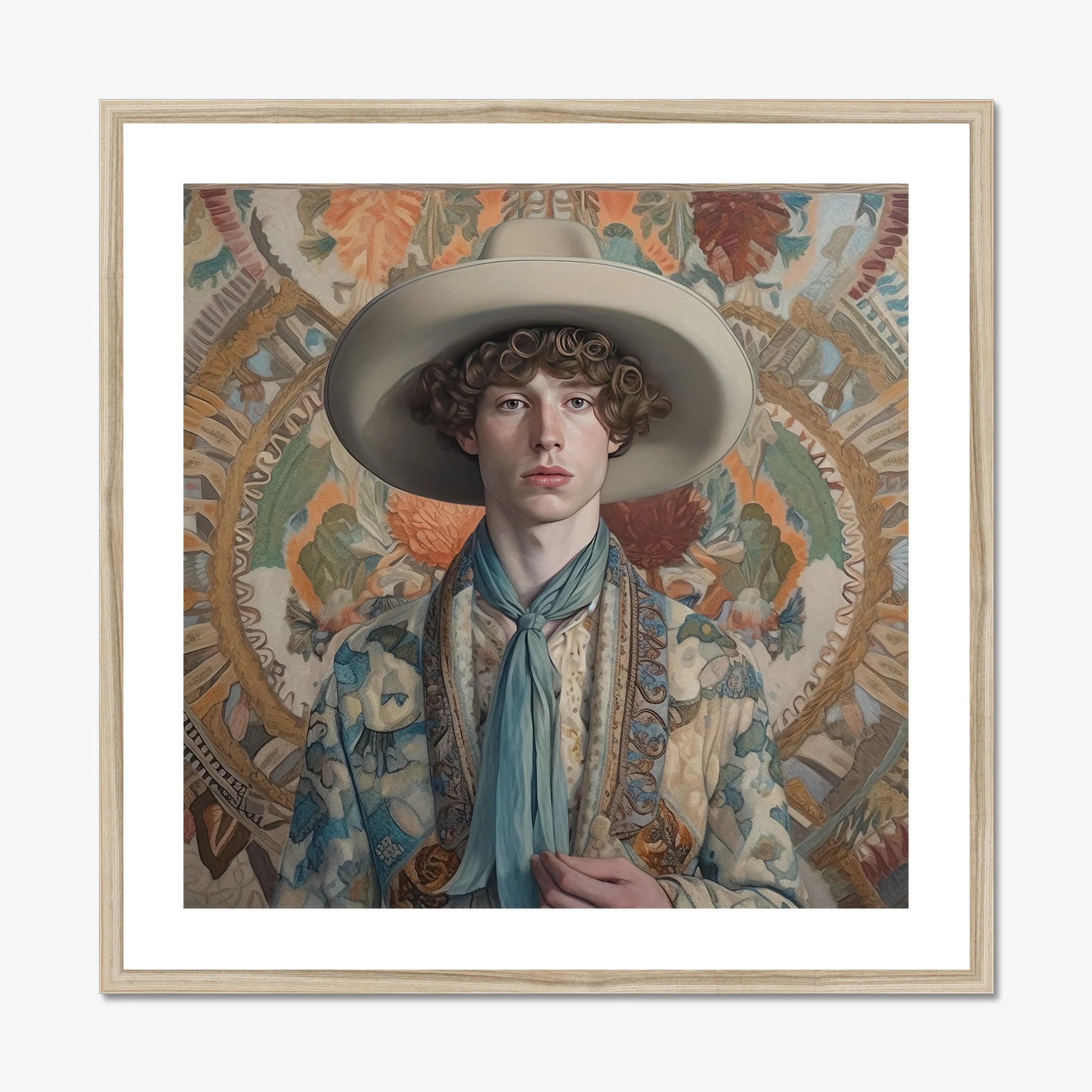 Theodore - Handsome Gay Cowboy Art Print