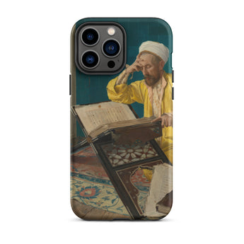 Theologian with Koran - Osman Hamdi Bey Iphone Case, 13 Pro Max / Matte, Phone Case Painting Man