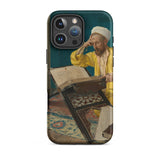Theologian with Koran - Osman Hamdi Bey Iphone Case, 16 Pro Max / Matte, Phone Case Painting Man