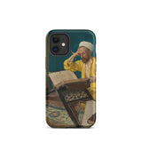 Theologian with Koran - Osman Hamdi Bey Phone Case Iphone 12 Mini / Matte Artistic Phone Case Osman Hamdi Bey, Bey Paints, Iphone