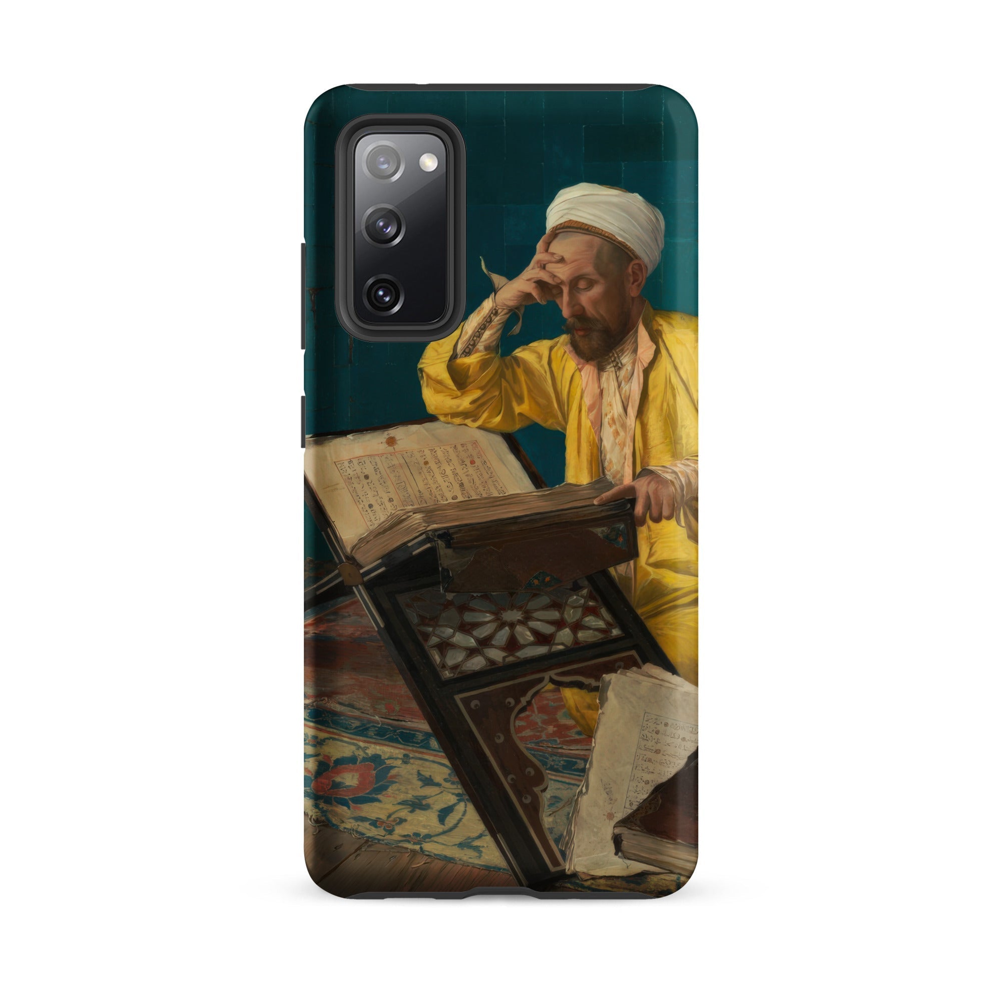 Theologian with Koran Osman Hamdi Bey Samsung Case, Galaxy S20 Fe / Matte, Smartphone Case Classical Painting Man