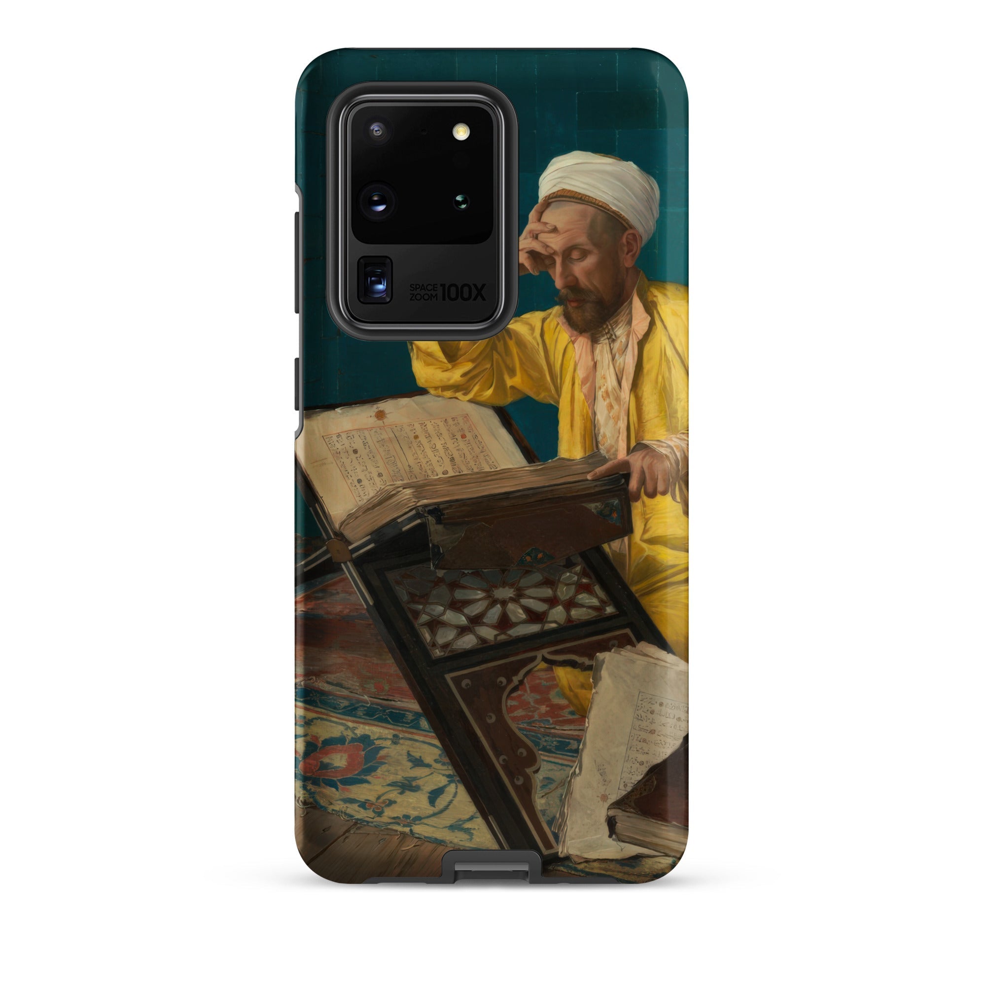 Theologian with Koran Osman Hamdi Bey Samsung Case, Galaxy S20 Ultra / Matte, Smartphone Case Classical Painting Man