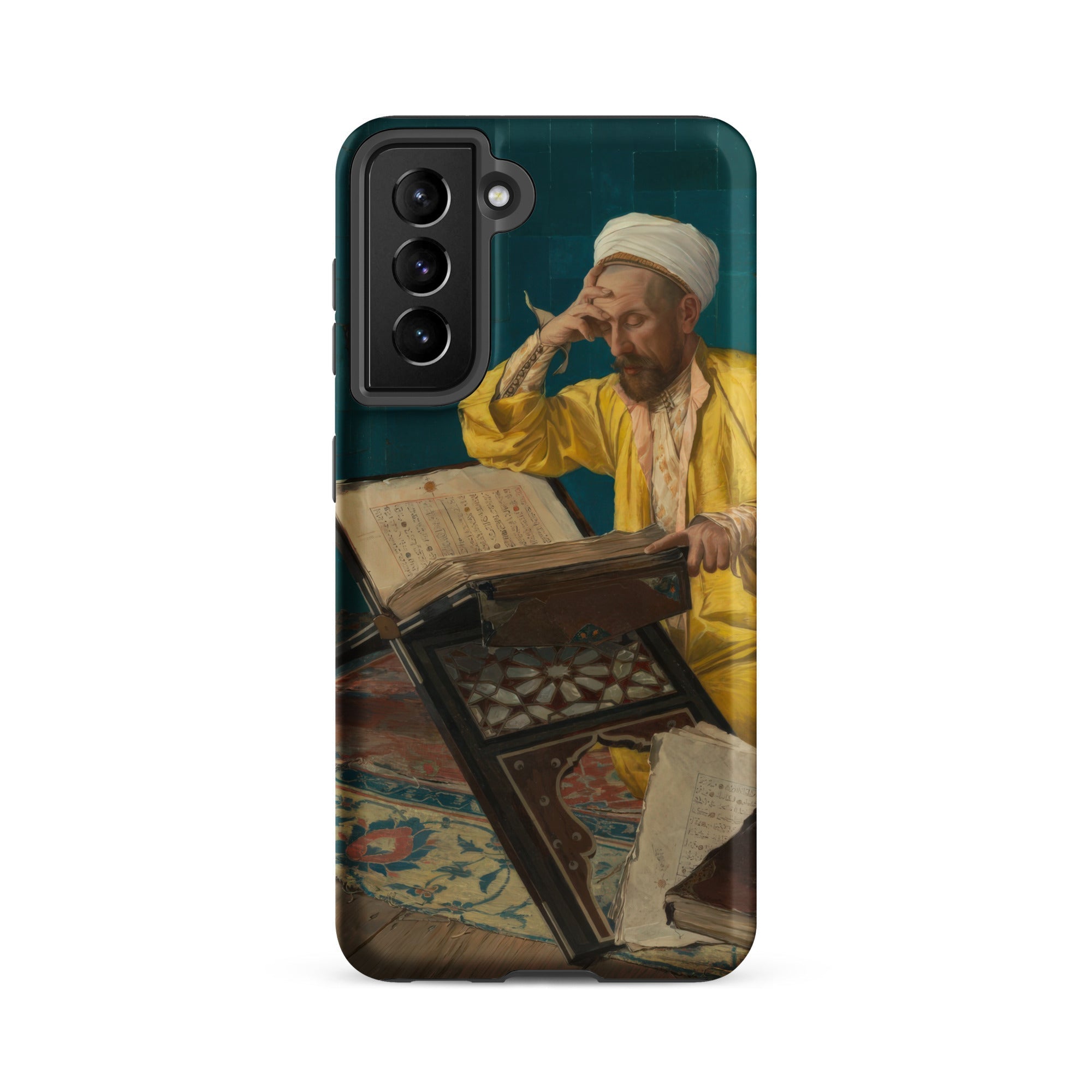 Theologian with Koran Osman Hamdi Bey Samsung Case, Galaxy S21 Fe / Matte, Phone Case Classical Painting Man