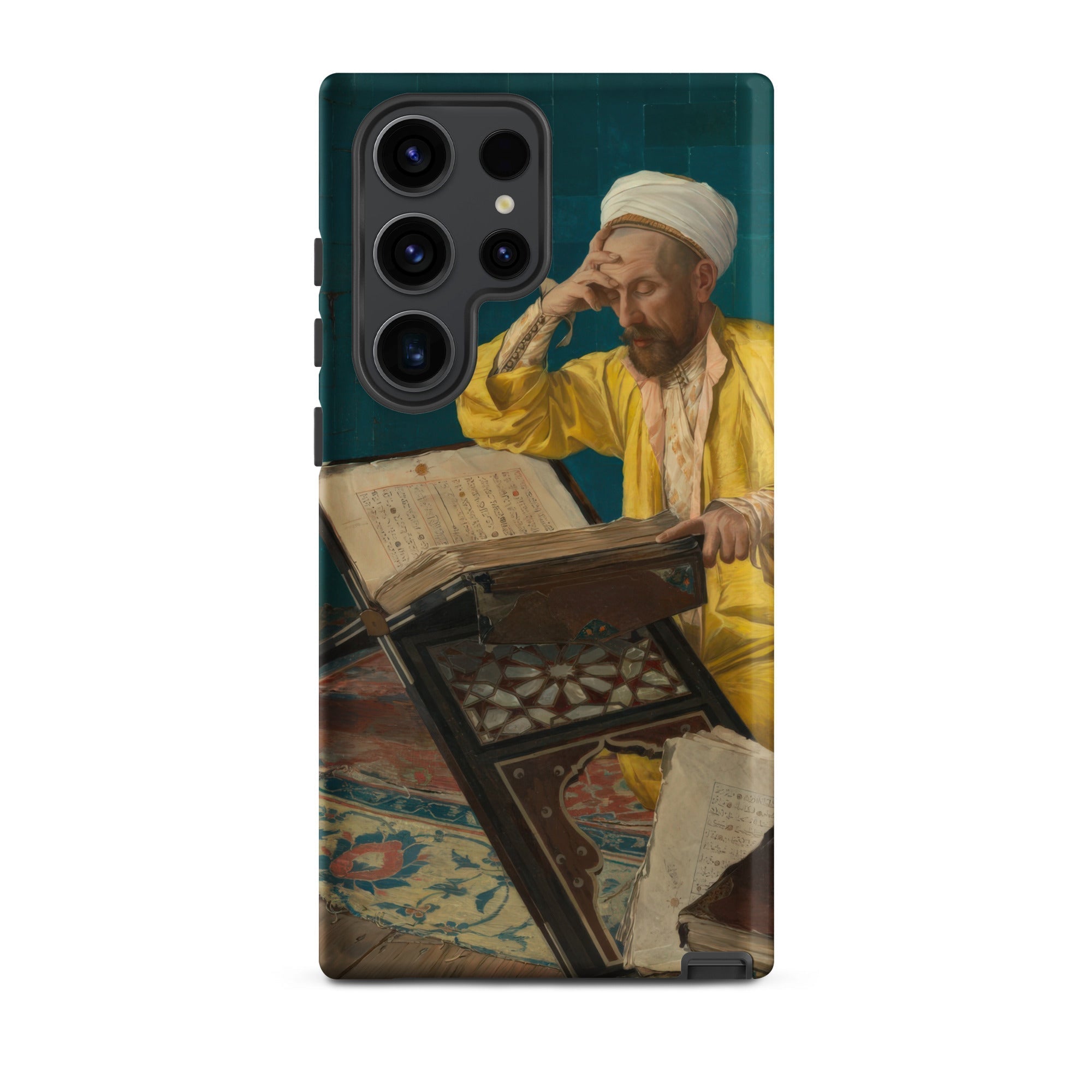 Theologian with Koran Osman Hamdi Bey Samsung Case, Galaxy S23 Ultra / Matte, Phone Case Classical Painting Man