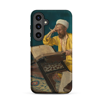 Theologian with Koran - Osman Hamdi Bey Samsung Case, Galaxy S24 Plus / Matte, Smartphone Case Classical Painting Man Book
