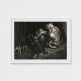 There Minos Stands - Gustave Dore Art Print / Canvas, Coils, Counting Device Prints