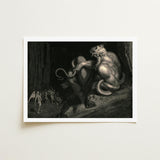 There Minos Stands - Gustave Dore Art Print / Canvas, Coils, Counting Device Prints