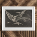 Where There’s a will Way - Francisco De Goya Art Print, 30x20’’ / 76x51cm / White Frame / 2’’ Matboard, Framed Dark Figures